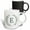 Multicolor, variant on 3drose, Wreath with Monogram Initial Letter E in Green on White Background., 11oz Two-tone Red Mug