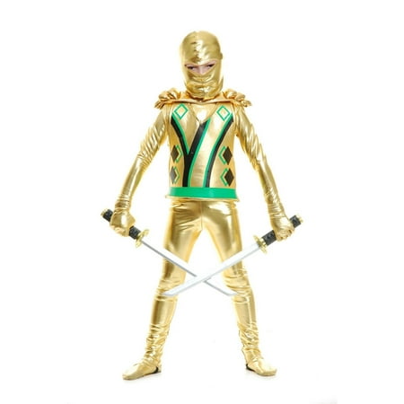 Halloween Golden Ninja with Armor Child Costume