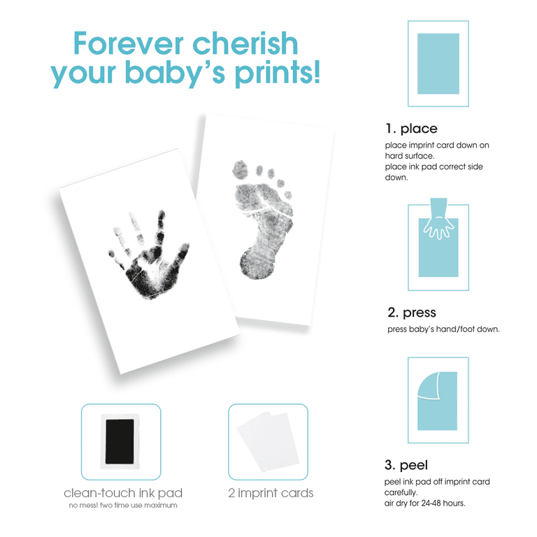 Pearhead Chevron Baby Memory Book with Clean Touch Ink Pad photo 6