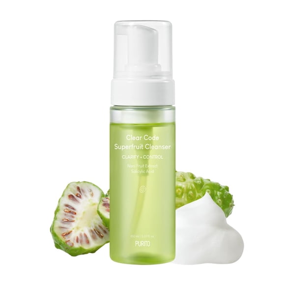 Limpiador PURITO Clear Code Superfruit 150 ml con extracto de noni