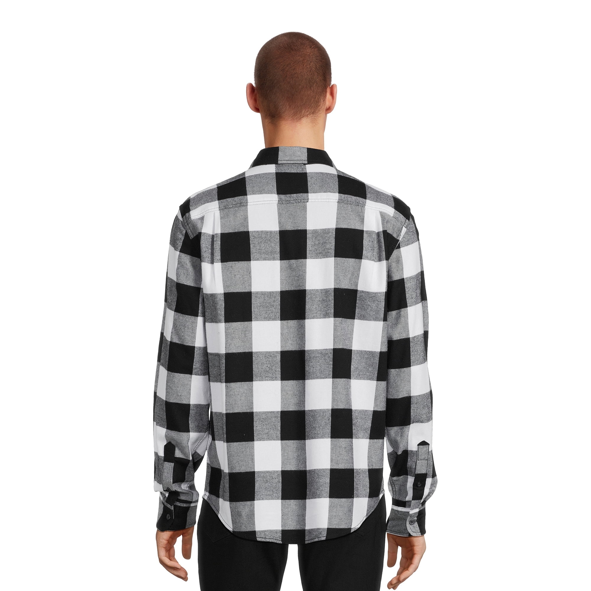 George Men's Long Sleeve Flannel Shirt, 2-Pack