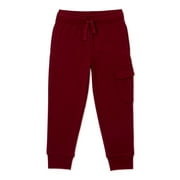 365 Kids by Garanimals Boys Solid Cargo Joggers, Sizes 4-10