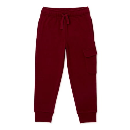 365 Kids by Garanimals Boys Solid Cargo Joggers, Sizes 4-10