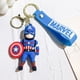 thumbnail image 1 of Llaveros de superhéroes de Los Vengadores, llaveros de PVC de Marvel, Iron Man, Spiderman, Capitán América, muñeco de Anime de dibujos animados lindo, llavero colgante qiuyongming unisex, 1 of 2