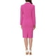 thumbnail image 3 of Conjuntos de Traje para Mujeres INSPIRE CHIC con Blazer de Mangas Largas y Falda Lápiz, Dos Piezas, Atuendos de Trabajo, Rosa Fucsia M, 3 of 6