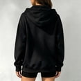 thumbnail image 4 of Horkkom Zip Up Hoodie for Women Oversized Lightweight Long Sleeve Sweatshirts Casual Basic Jackets with Pockets XXXL, 4 of 5