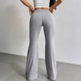 thumbnail image 7 of KPOPLK Women's Low Rise Flare Sweat Pants Drawstring Elastic Waist Bell Bottom Sweatpants with Pockets Casual Lounge Trousers,Size XL, 7 of 7