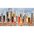 thumbnail image 2 of Bâtiments Colorés avec Réflexion de l'Eau - Impression Encadrée sur Toile par Édition de Begin, 2 of 2