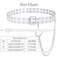 thumbnail image 2 of Clear Double Grommet Belts With Holes for Women Teens Girls Transparent PVC Belt for Jeans Pants, 2 of 4