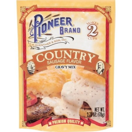 (4 Pack) Pioneer Brand Gravy Mix, Country Sausage, 2.75 (The Best Sausage Gravy)