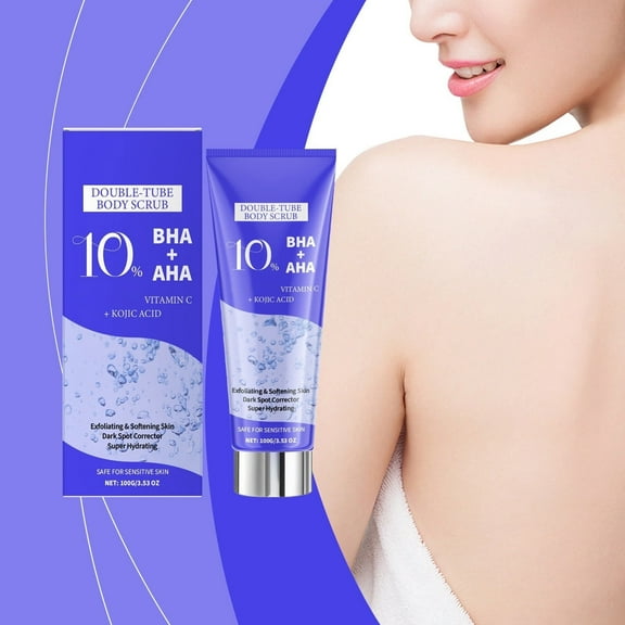 KP Bump Eraser Body Scrub with 10% AHA + BHA, Exfoliating Body Scrub for Keratosis Pilaris, Moisturizing Smoothing Body Skin Care & Deep Cleansing