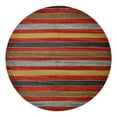 thumbnail image 3 of Unique Loom Fars Collection Area Rug - Monterey (12' 2" Round Multi/Rust Red), 3 of 7