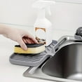 thumbnail image 4 of Bgsha Silicone Soap Holder for Kitchen Sink Premium Self Draining Tray Organizer, 4 of 9