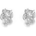 thumbnail image 3 of SHIBA-Yoursfs Rhinestone Clip on Earrings For Women Bridal Sparkly Square Earrings Crystal 18K Yellow Gold and Silver Plated Invisible Clip on Earrings, 3 of 4