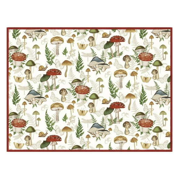 Kay Dee Designs Botanical Mushrooms, Ferns, Insects Countertop Microfiber Drying Mat