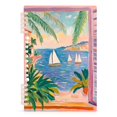 thumbnail image 7 of FORMRS 1-Subject Spiral Notebook 8" x 5" College Ruled 60 Refillable Sheet A5 Hard Cover, Pink Seaside Boat, 7 of 7