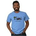 thumbnail image 3 of Motorcycle Speed Trap Ticket Biker Men's Big & Tall Crewneck Graphic Tee Brisco Brands 3X, 3 of 5