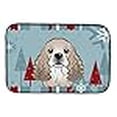 thumbnail image 3 of Carolines Treasures BB1712DDM Winter Holiday Cocker Spaniel Dish Drying Mat, 3 of 4