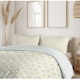 thumbnail image 6 of Ambesonne Floral Duvet Cover Sets, Minimalist Arrangement, 2-Queen, Ivory Mustard Blue Grey, 6 of 7