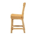 thumbnail image 4 of bali & pari Barito Modern Bohemian Natural Rattan Counter Stool, 4 of 10