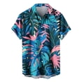 thumbnail image 2 of IROINNID T-Shirts for Big and Tall Men, Summer Essentials Lightweight Thin Basic V-Neck Lapel Botton Loose Tops for Men, 2 of 4