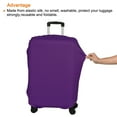 thumbnail image 3 of Uxcell Elastic Silk Travel Luggage Cover, Washable Protective Suitcase Protector Bag Purple for 28 Inch Wheeled Suitcase, 3 of 5