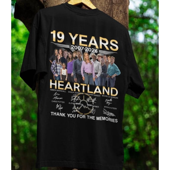 Heartland 19 Years 2007-2026 Anniversary Unisex Shirts, Heartland Thank For Memories Movie Film Shirt, Classic Movie Shirt Gift For Fan