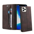 thumbnail image 2 of Nalacover Wallet Case for iPhone 14 Pro Max with RFID Blocking Skin-Friendly PU Leather Flip Cover, Business Soft Silicone Shockproof Card Slots Holder Magnetic Closure Kickstand Case,Brown, 2 of 9