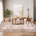 thumbnail image 2 of HOMERRY Area Rugs 8' x 10' Modern Boho Rug Distressed Area Rug for Living Room, Rust Red, 2 of 6