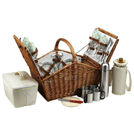 Picnic Coffee Set - Huntsman Gazebo Picnic Basket for Four with Coffee Set