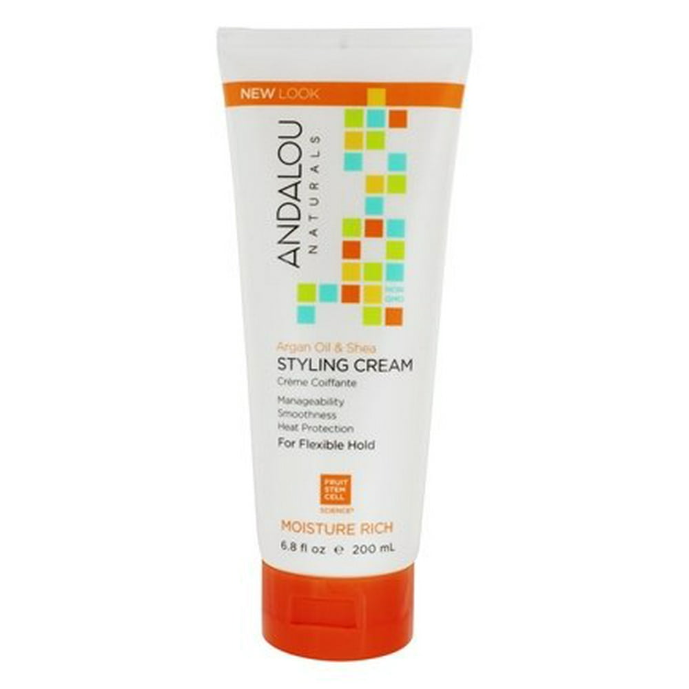 Andalou Naturals, Styling Cream, Argan Oil and Shea, Moisture Rich, 6.8