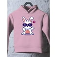 thumbnail image 3 of Cool Bunny W Sunglasses Hoodie Toddler -Image by Shutterstock,  5 Toddler, 3 of 4