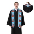 thumbnail image 4 of Fotbe Sushi Salmon Surfing Printed Class of 2024 Graduation Stole, 4 of 7