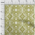 thumbnail image 2 of oneOone Polyester Spandex Lime Green Fabric Ikat Craft Projects Decor Fabric Printed By The Yard 56 Inch Wide, 2 of 4