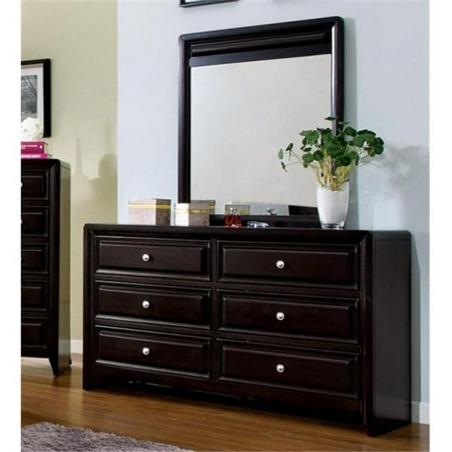 Furniture Of America IDF-7058M Yorkville Espresso Transitional Mirror