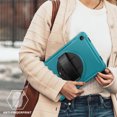 thumbnail image 6 of Kids Friendly Rugged Case for Samsung Galaxy Tab A9+ 11.0" 2023 SM-X210 / SM-X215 / SM-X216, Built-in 360° Rotatable Stand-Hand/Pencil Holder Heavy Duty Protection Cover for Tab A9+, Lightblue, 6 of 18