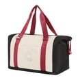 thumbnail image 3 of Bolsa de viaje Yinane Plegable Deportiva para Gimnasio Camping Beige Negro 42 cm x 23 cm x 31 cm, 3 of 8