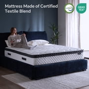 Blinddarm Queen Mattress, 10 inch Hybrid Memory Foam Mattress in a Box, Individual Pocket Spring, Medium Firm, CertiPUR-US