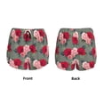 thumbnail image 6 of Sigee Rose Flowers for Women's Athletic Shorts High Waisted Running Shorts Pocket Sporty Short Gym Elastic Workout ShortsX-Large, 6 of 9