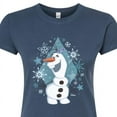 thumbnail image 3 of Frozen - Winter - Olaf Dancing In Snow - Juniors Fitted Graphic T-Shirt, 3 of 5