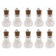 thumbnail image 2 of Blesiya10pcs Frascos de Muestra Vacíos en Miniatura de Botellas de Mensajes con Tornillos - Forma plana de Forma plana de Fernando mini botellas con corchos, 2 of 8
