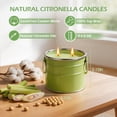 thumbnail image 2 of Giphtpoeet Citronella Candles Outdoor 2 Pack 2 Wick Soy Wax Lemongrass Scented Candles Tin Container for Patio Garden Balcony Backyard Camping, 2 of 7