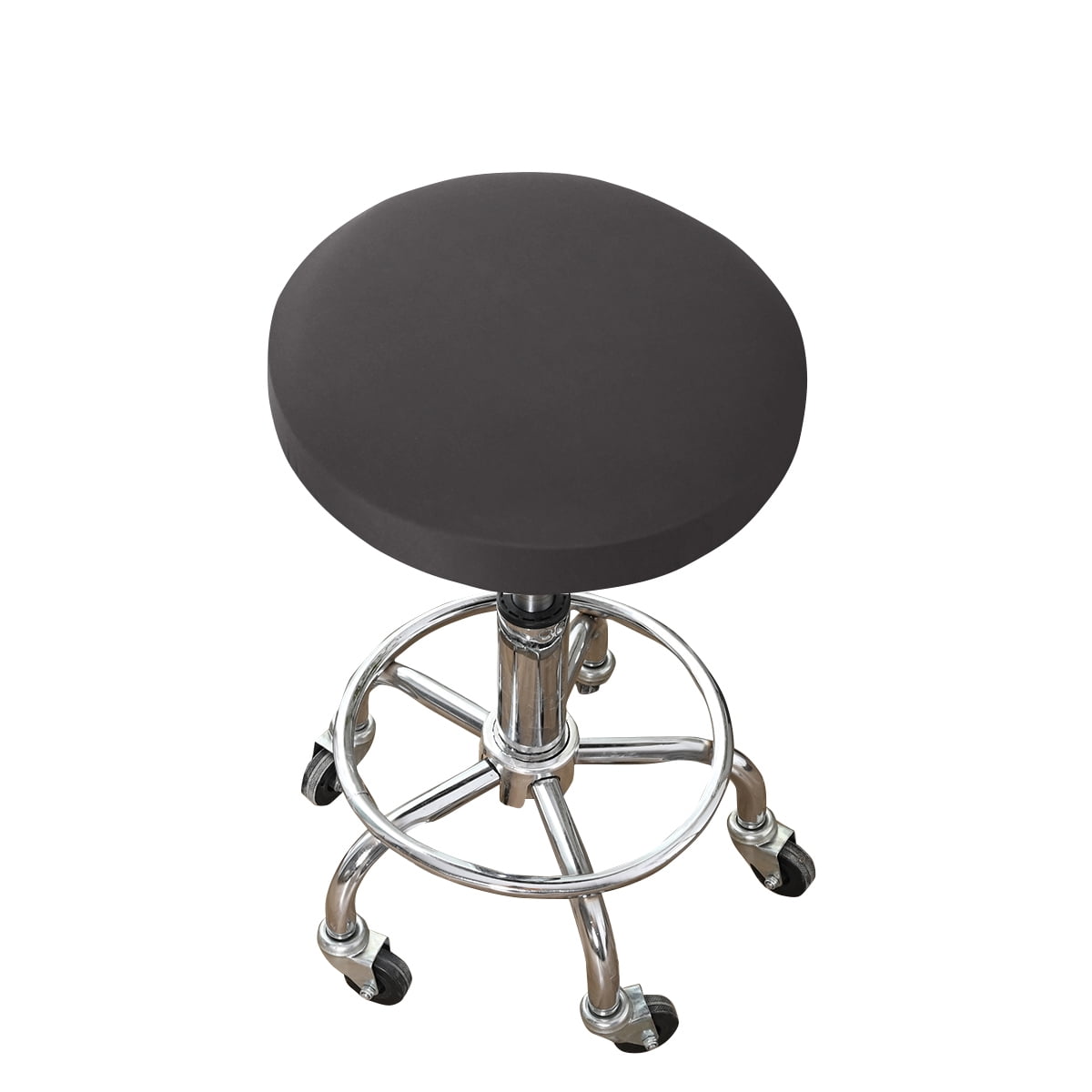 Rosnek Spandex Stretch Bar Stool Cover Home Decor Round Chair Covers Stretch Armless Seat Solid