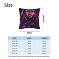 thumbnail image 4 of Fundas de almohada de terciopelo Chris Brown, fundas de almohada decorativas suaves y acogedoras con cremallera oculta para dormitorio, sofá, sillón, funda de almohada de terciopelo, 4 of 8