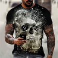thumbnail image 4 of Camiseta Vintage 3D para hombre, Top holgado de manga corta con cuello redondo, informal y clásico, de gran tamaño, de verano, 4 of 4