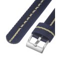 thumbnail image 5 of Uxcell Blue Khaki Nylon Striped Watchband 18mm Width Soft Nylon Strap with Silver Buckle, Canvas Watch Band, 5 of 6