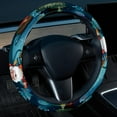 thumbnail image 2 of Christmas Sleigh 14.5 Inch Printing PVC Leather Auto Accessories Car Steering Wheel Cover, 2 of 6