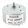 thumbnail image 2 of R500 DC 12V 5000RPM Flat Shaft Cylindrical Micro Model Magnetic DC Motor, 2 of 4