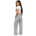 thumbnail image 5 of XINXIAOO Unisex Boys Girls Sweatpants Relaxed Fit Elastic Waist Casual Pants with Pockets Girls Athletic Pants Grey Pants Boys School Pants 9-10 Years, 5 of 8