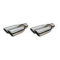 thumbnail image 3 of Pypes EVT19S 1970-1971 GTO Style Exhaust Tips 2-1/2 in Inlet - Dual 2-1/4 in Round Outlets - 10-3/4 in Long - Single Wall - Cut Edge - Angled Cut - Stainless - Polished - Pair, 3 of 3